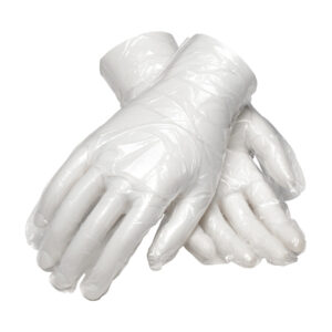 Food Grade Disposable Polyethylene Glove with Silky Finish Grip- Discontinued Limited Quantities Available