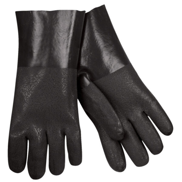 Black PVC Work Gloves