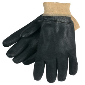 Black PVC Coated Work Gloves