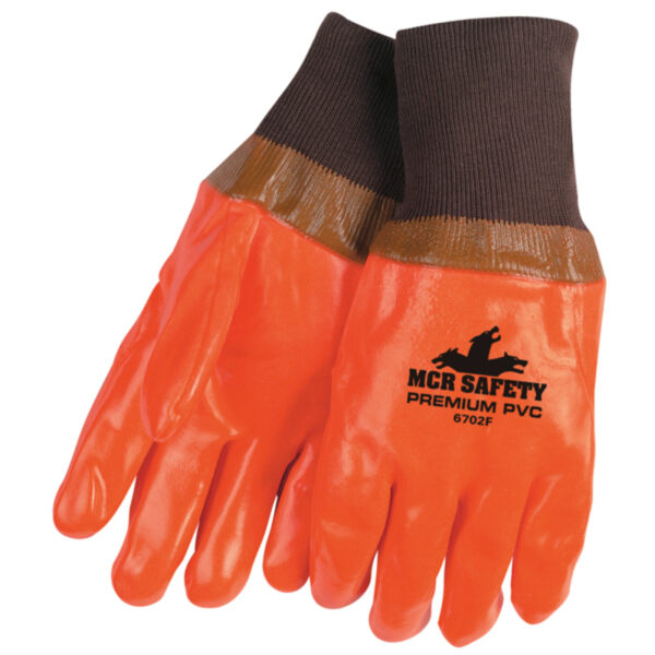 Orange PVC Coated Work Gloves