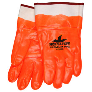 Orange PVC Coated Work Gloves