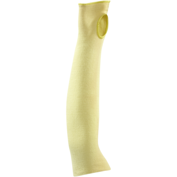 Gauge 24 Kevlar® knitted sleeves. cut resistance, Thermal protection for brief periods.