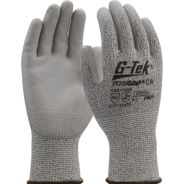 Lightweight, Polykor Blend with Polyurethane palm and finger flat grip coating