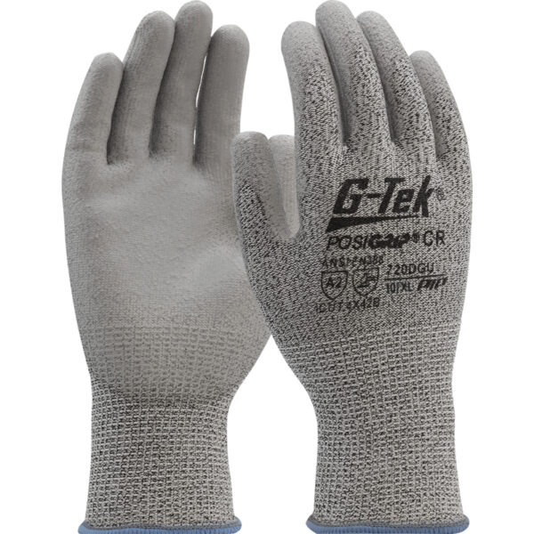 Lightweight, Polykor Blend with Polyurethane palm and finger flat grip coating