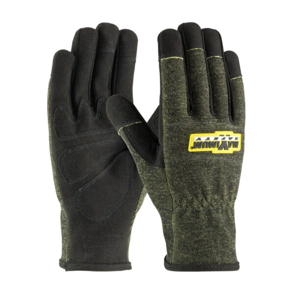 Synthetic Leather Palm Glove with Kevlar® Blended Liner - Flame Retardant Treated