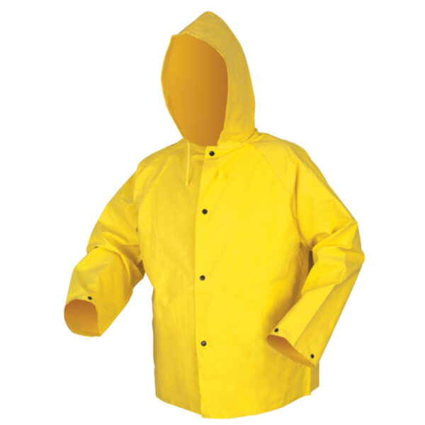 Yellow Waterproof Neoprene Rain Jacket