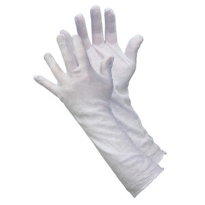 White Inspectors Lisle Cotton Gloves