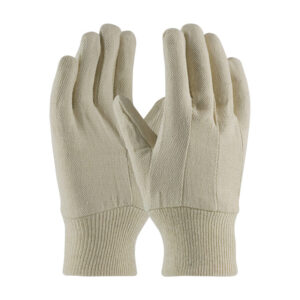 Economy Grade Cotton/Polyester Canvas Single Palm Glove - Knit Wrist - Ladies