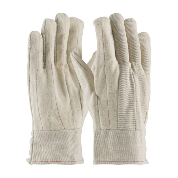 Cotton Canvas Double Palm Glove with Nap-Out Finish - Band Top