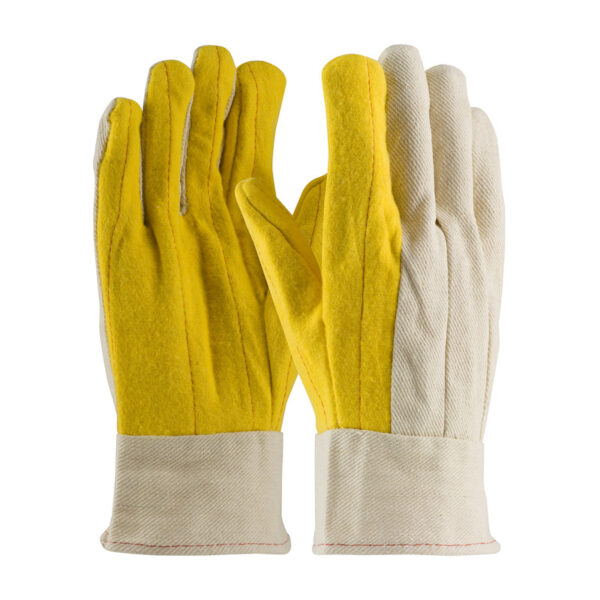 Regular Grade Chore Glove with Double Layer Palm, Canvas Back and Nap-Out Finish - Band Top
