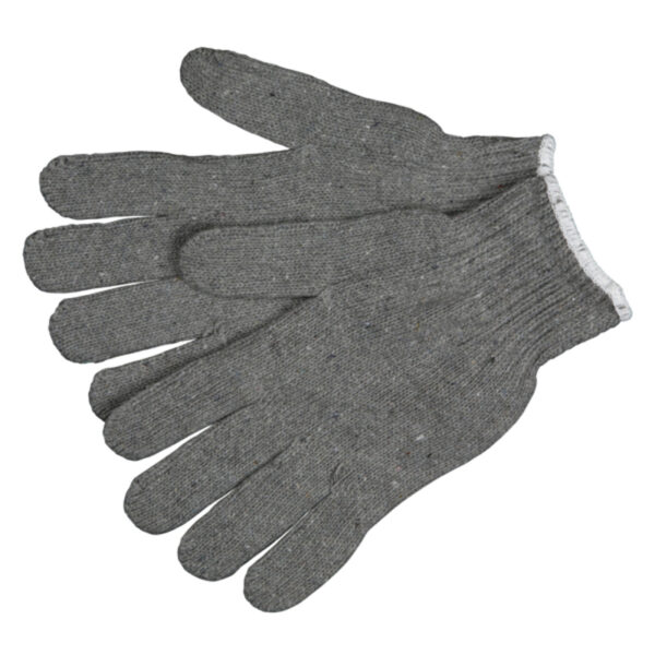Gray String Knit Work Gloves