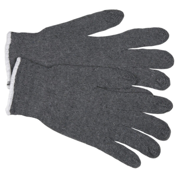 Gray String Knit Work Gloves