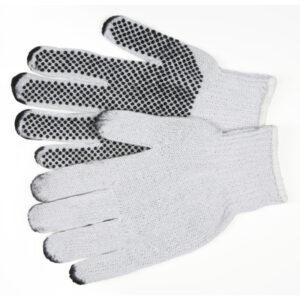 Dotted Cotton String Knit Work Gloves