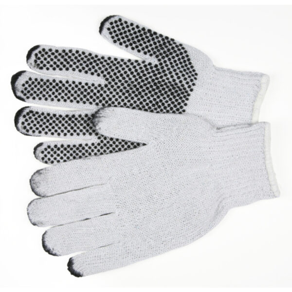 Dotted Cotton String Knit Work Gloves