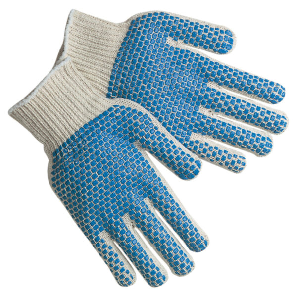 Dotted Cotton String Knit Gloves