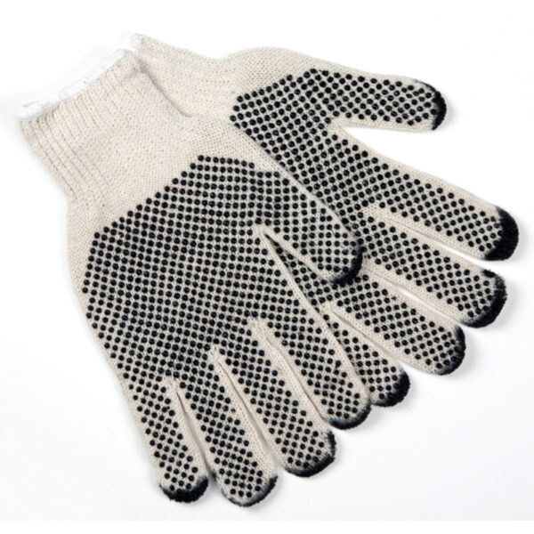 Dotted Cotton String Knit Work Gloves