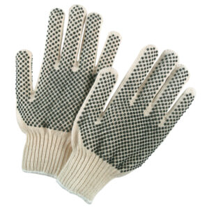 Dotted Cotton String Knit Work Gloves
