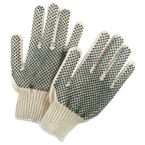 Dotted Cotton String Knit Work Gloves