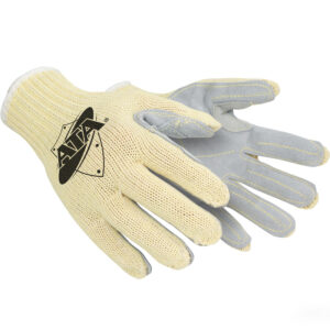 Seamless Knit ATA® Technology Blended Glove with Split Cowhide Leather Palm - Knit Wrist