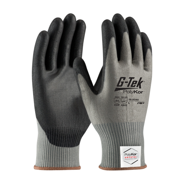 SEAMLESS KNIT POLYKOR GLOVE-POLY COATED
