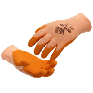 A9, Orange Latex Coated, Glove