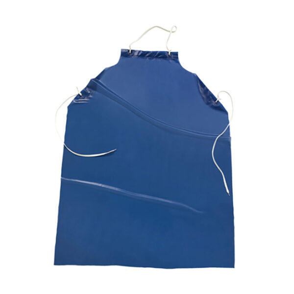 Blue Vinyl Apron - 6 mil