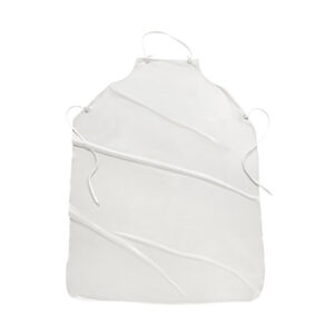 White Vinyl Apron - 6 mil