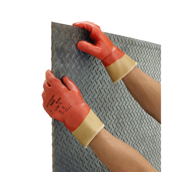 Heavy duty fully coated kevlar glove