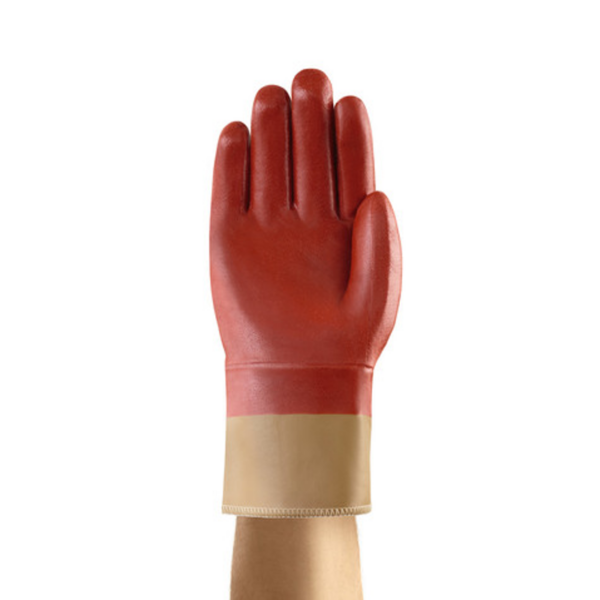Heavy duty fully coated kevlar glove