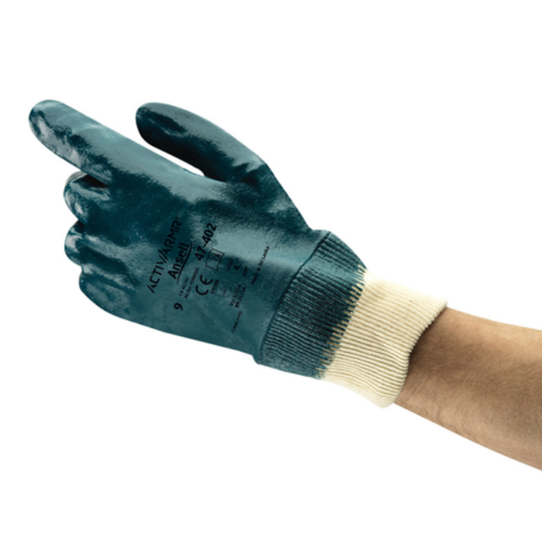 Comfortable oil-repellent glove for medium duty tasks