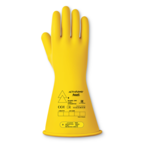 Ergonomically designed natural rubber insulating gloves for all-day safety and comfort