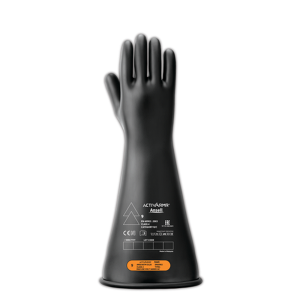Ergonomically designed natural rubber insulating gloves for all-day safety and comfort