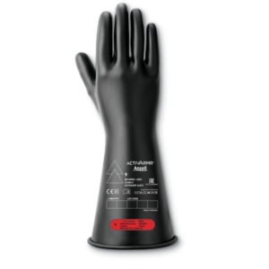 Ergonomically designed natural rubber insulating gloves for all-day safety and comfort