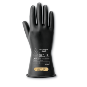 Ergonomically designed natural rubber insulating gloves for all-day safety and comfort