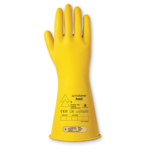 Ergonomically designed natural rubber insulating gloves for all-day safety and comfort