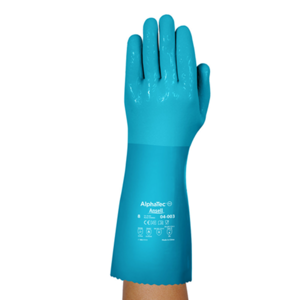 Medium weight PVC supported glove with fleece liner