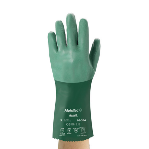 Neoprene dipped coating on an interlock knit liner