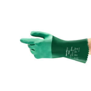 Neoprene dipped coating on an interlock knit liner