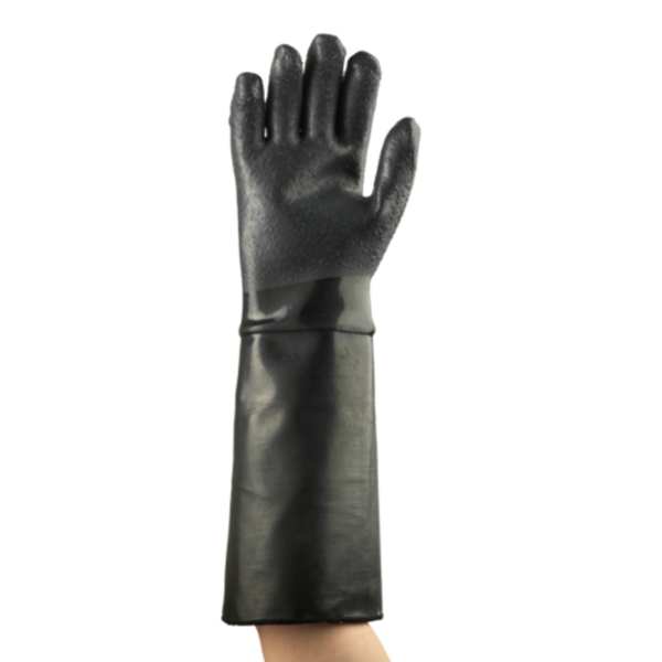 Chemical and heat resistant gloves, Neoprene coated with thermal liner