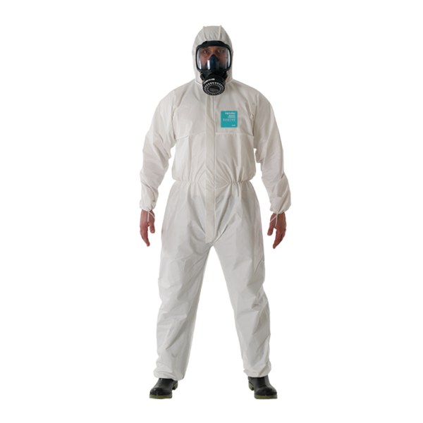 Superior, breathable microporous laminate protective suit, perfected for industrial applications