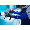 Mediumweight PVC supported glove with cotton knitted liner & sleeve