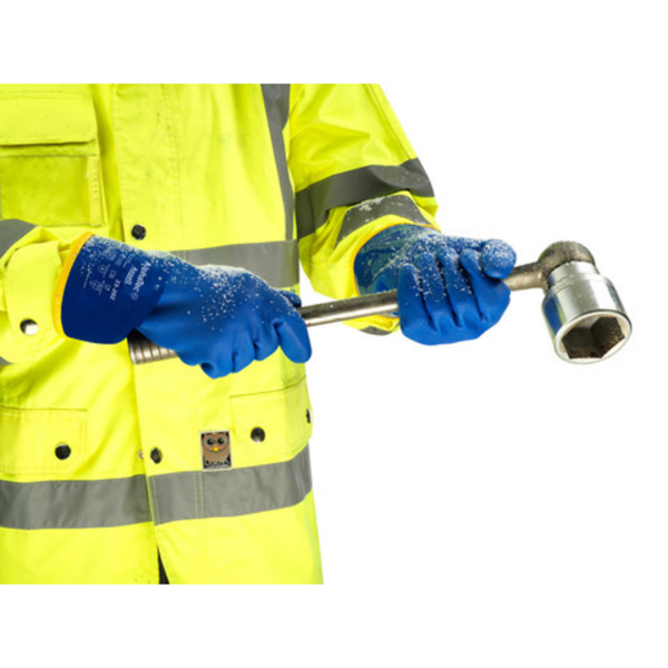 Mediumweight PVC supported glove with cotton & acrylic double lining
