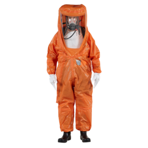 Fully encapsulated chemical protective, liquid tight suit, Type 3/4 protection