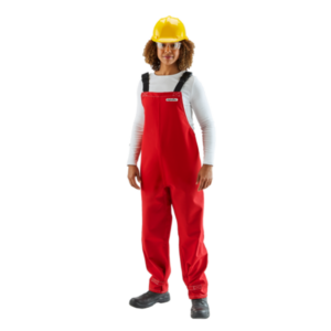 NFPA 1992 certified bib-overall is breathable, re-usable and chemical-splash-resistant.