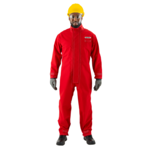 NFPA 1992 certified coverall is breathable, re-usable and chemical-splash-resistant.
