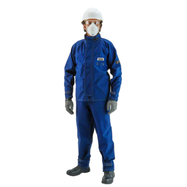 NFPA 1992 and NFPA 2112 certified jacket is breathable, re-usable and resistant to chemical splash, flash fire, arc flash and hot liquids.