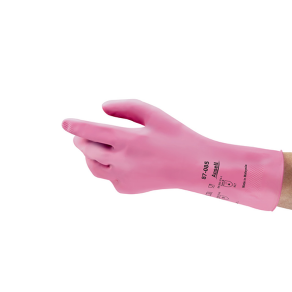 Lightweight natural rubber glove with comfort & food compliance