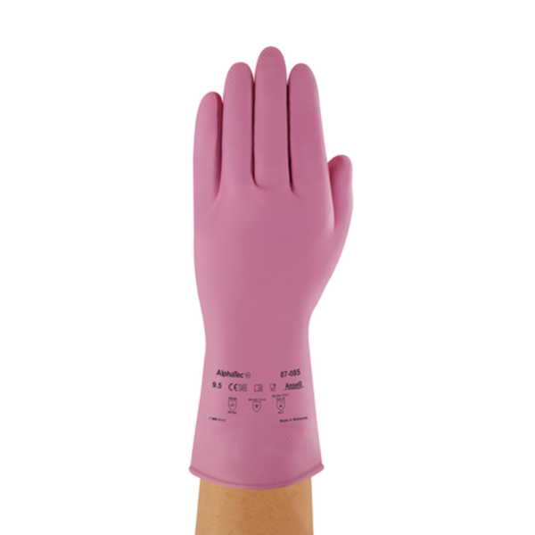 Lightweight natural rubber glove with comfort & food compliance