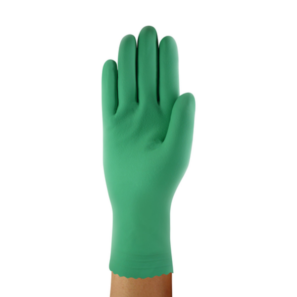 Medium-weight natural rubber, blended with neoprene, incorporating a flock lining