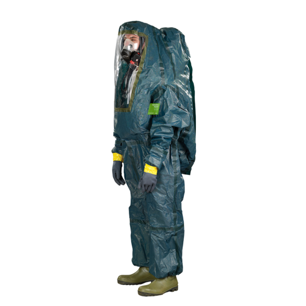 Fully encapsulated chemical protective, liquid tight suit, Type 3/4 protection